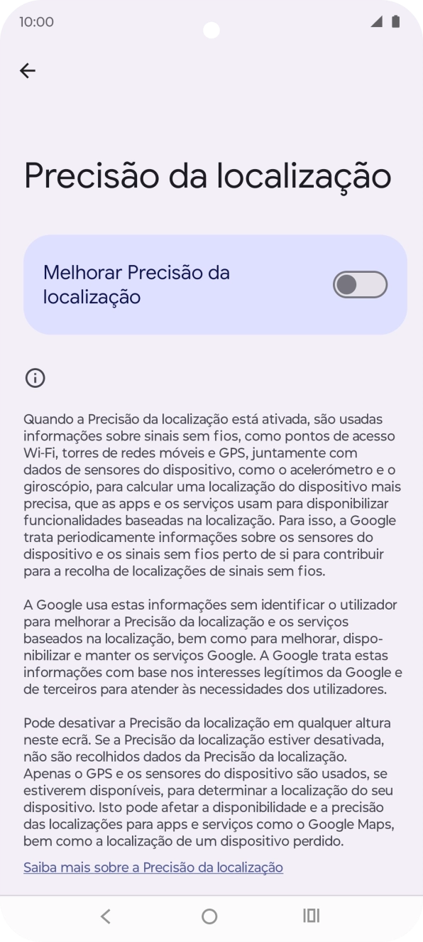 Se premir o indicador junto a 