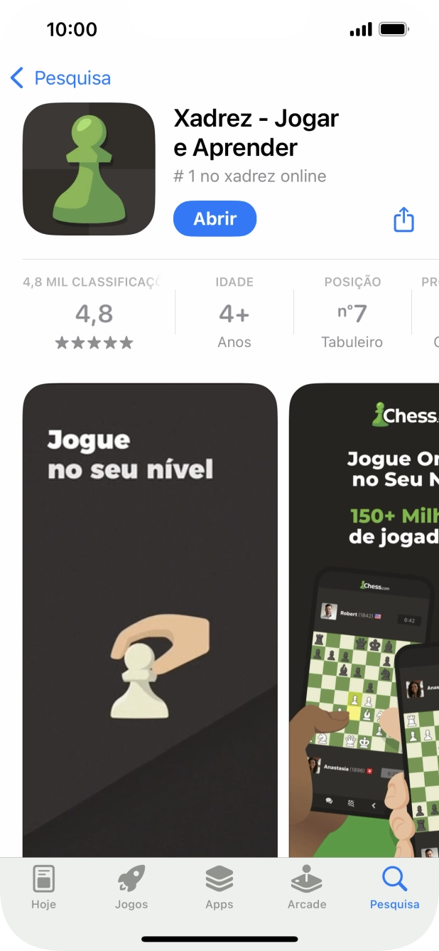 Para voltar ao ecrã inicial, deslize o dedo de baixo para cima a partir da base do ecrã.