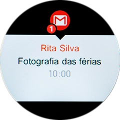 Agora é possível ler o e-mail.