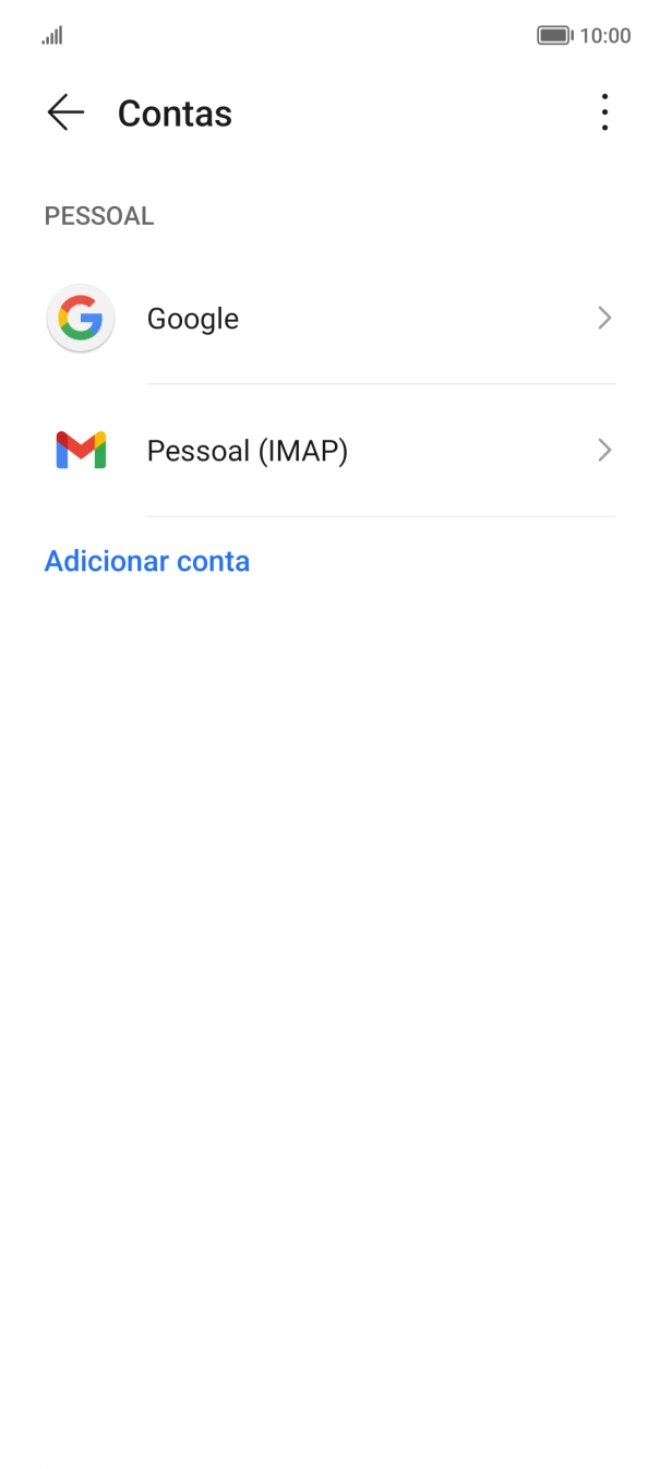 Prima o ícone de menu.