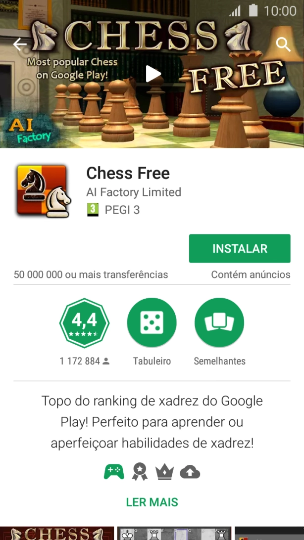 Prima INSTALAR e siga as indicações no ecrã para instalar a app. pretendida.
