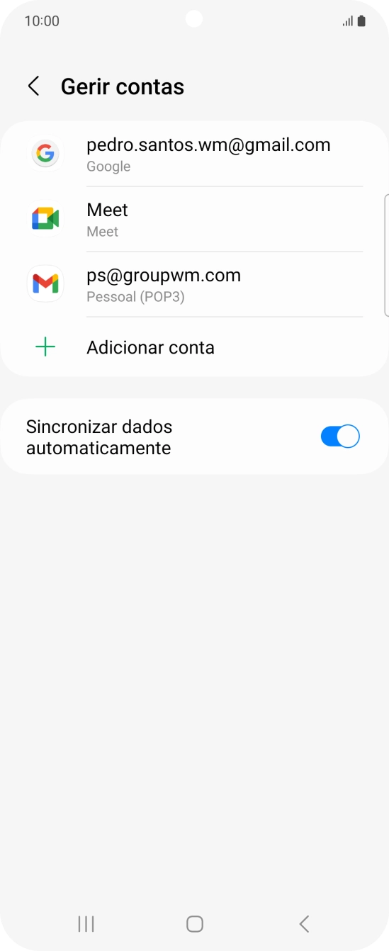 Prima a tecla de início para voltar ao ecrã inicial.