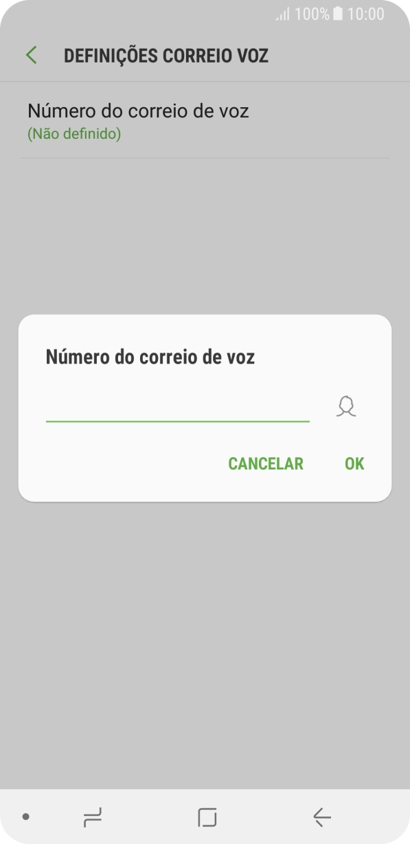Introduza 123 e prima OK.