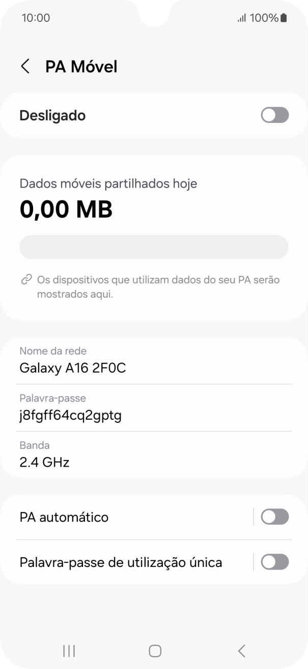 Prima Nome da rede.