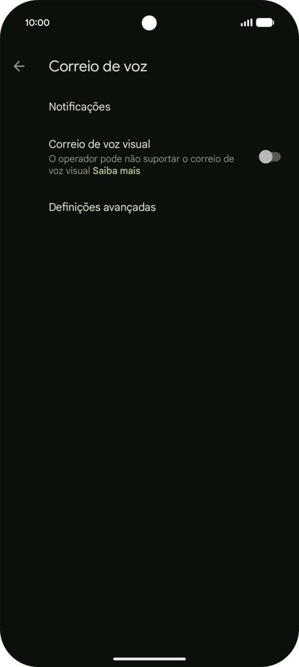 Prima Definições avançadas.