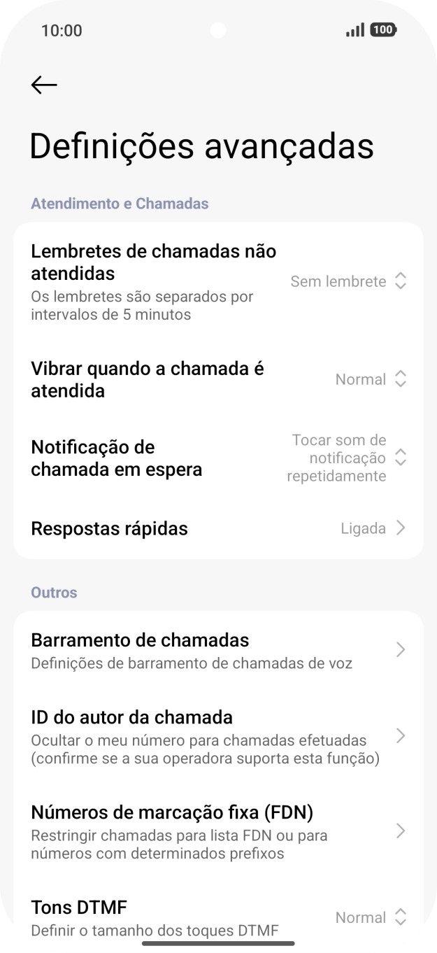 Prima Números de marcação fixa (FDN).