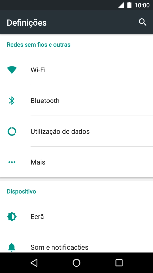 Prima Som e notificações.