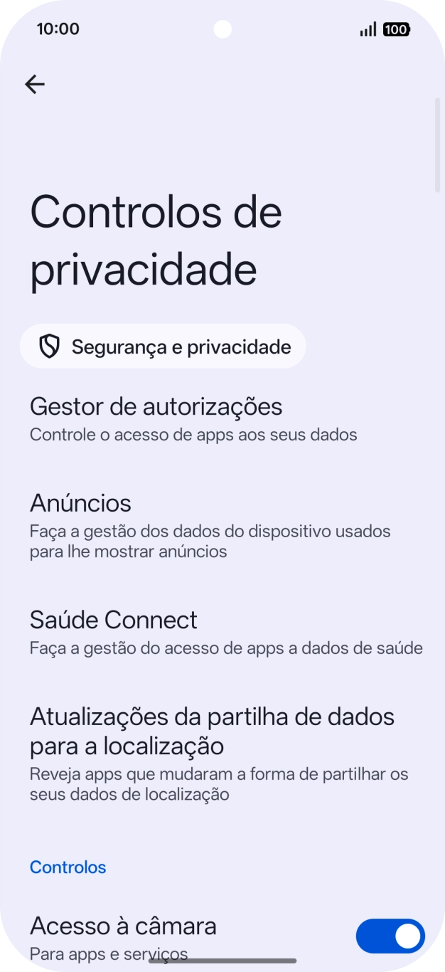 Prima Gestor de autorizações.