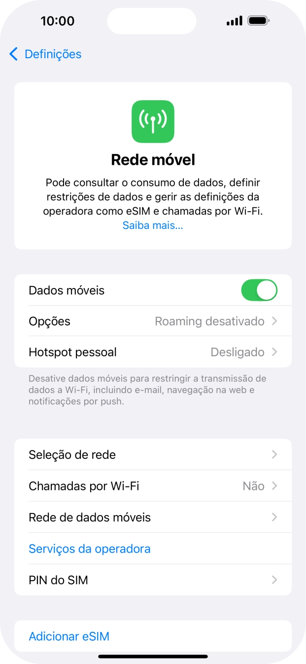 Prima Rede de dados móveis.