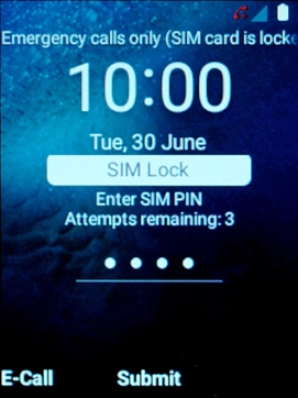 If you're asked to key in your PIN, do so and press the Navigation key.
