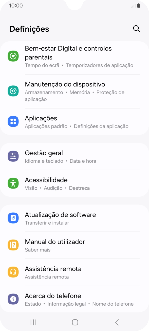 Prima Atualização de software.