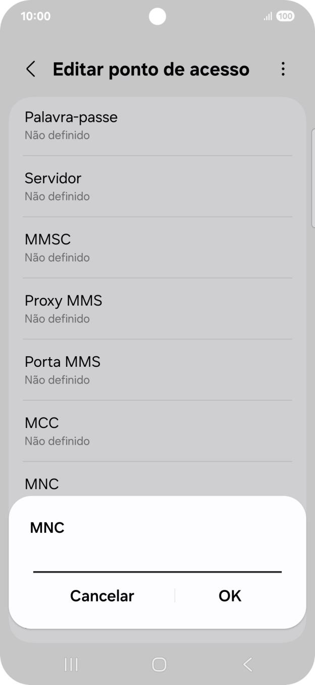 Introduza 01 e prima OK.