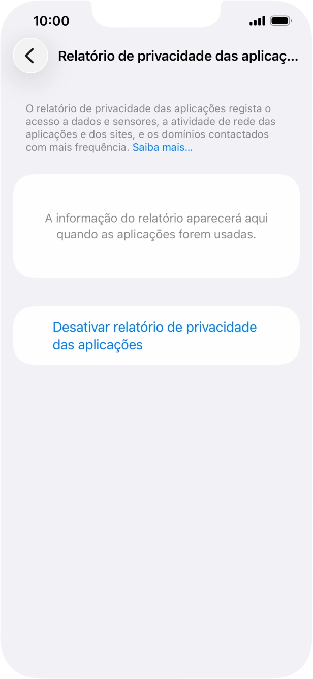 Para voltar ao ecrã inicial, deslize o dedo de baixo para cima a partir da base do ecrã.