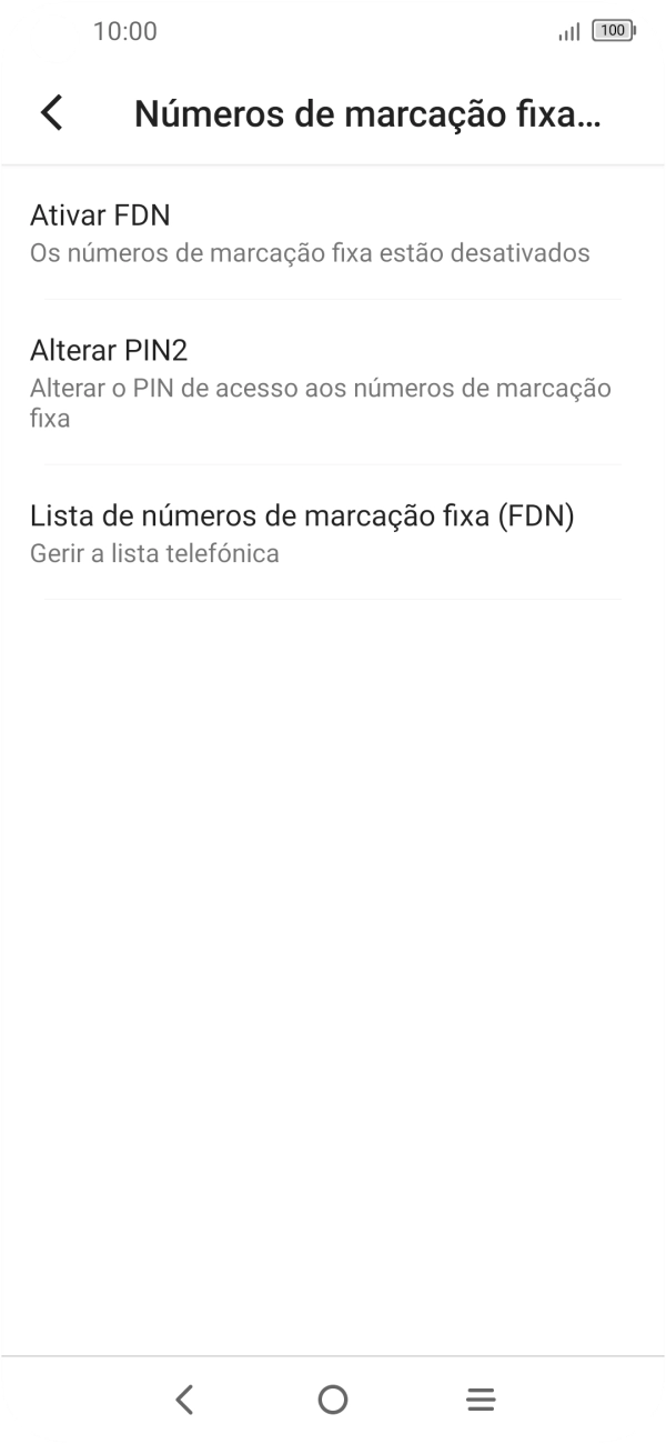 Prima Activar FDN.