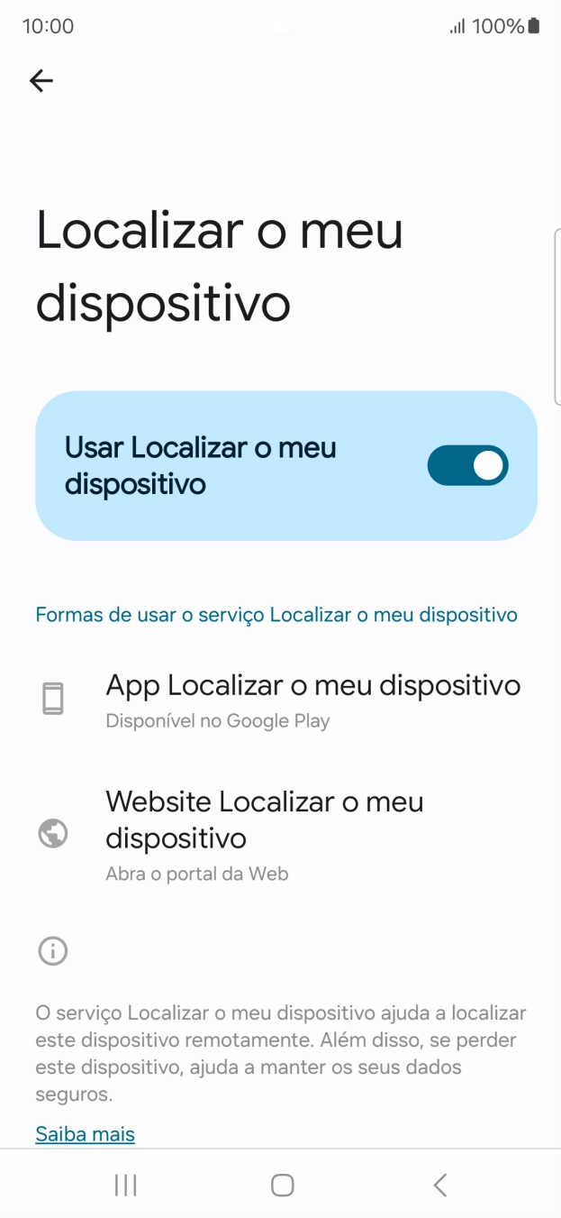Prima a tecla de início para terminar e voltar ao ecrã inicial.