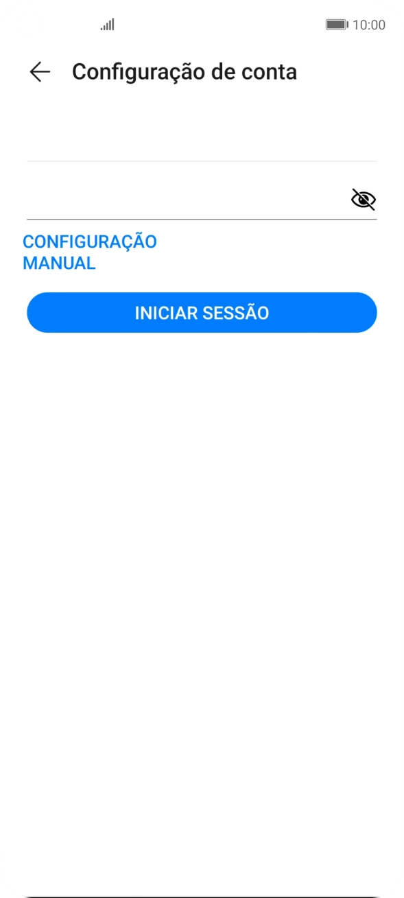 Prima INICIAR SESSÃO.