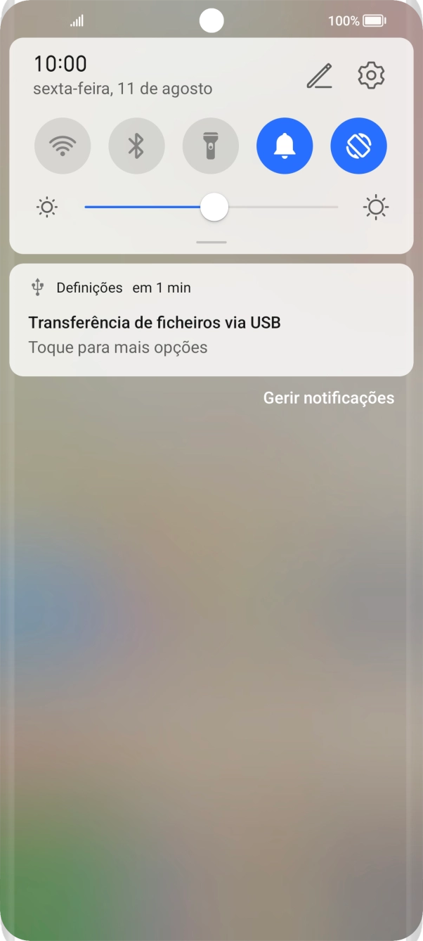 Prima Toque para mais opções.