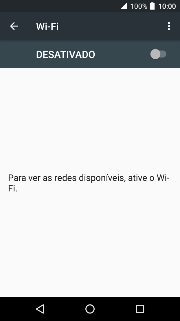Prima o indicador para ativar a função.