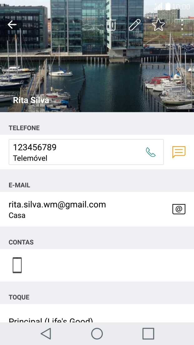 Prima a tecla de início para terminar e voltar ao ecrã inicial.