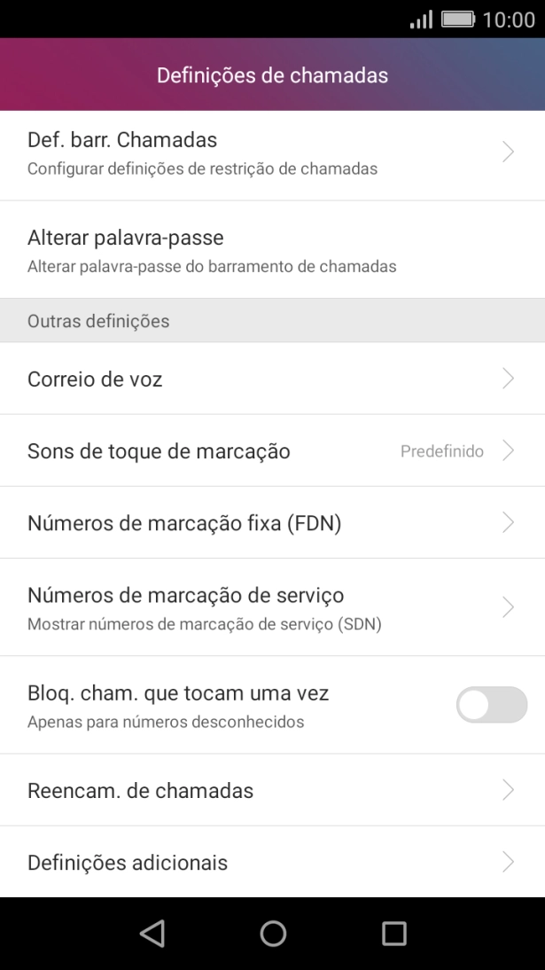 Prima Correio de voz.