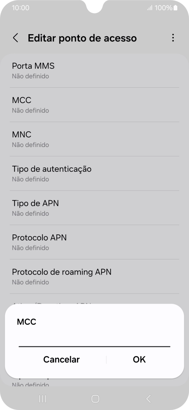 Introduza 268 e prima OK.