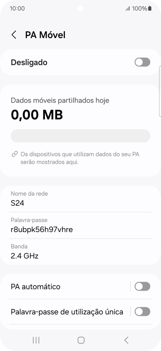 Prima Nome da rede.
