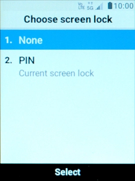 Select None.