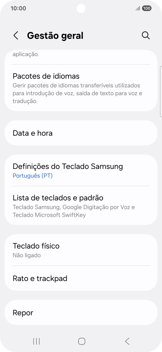 Prima Data e hora.