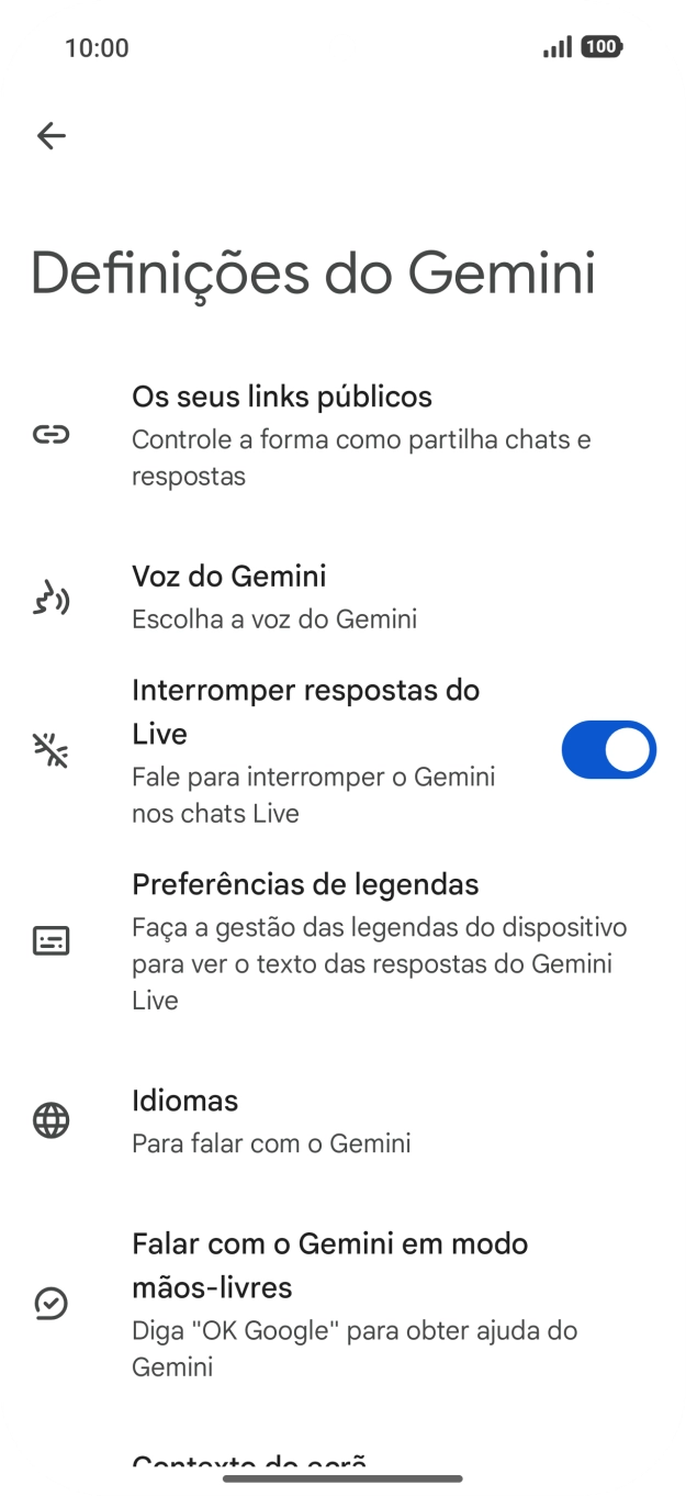 Siga as indicações no ecrã para escolher as definições pretendidas.