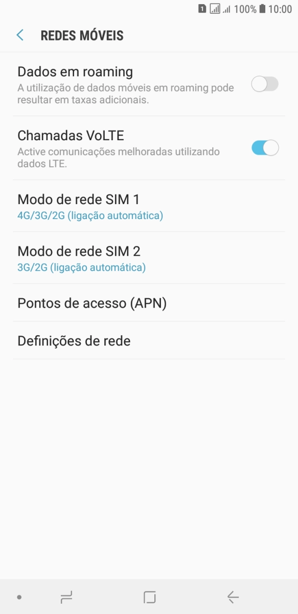 Prima Pontos de acesso (APN).