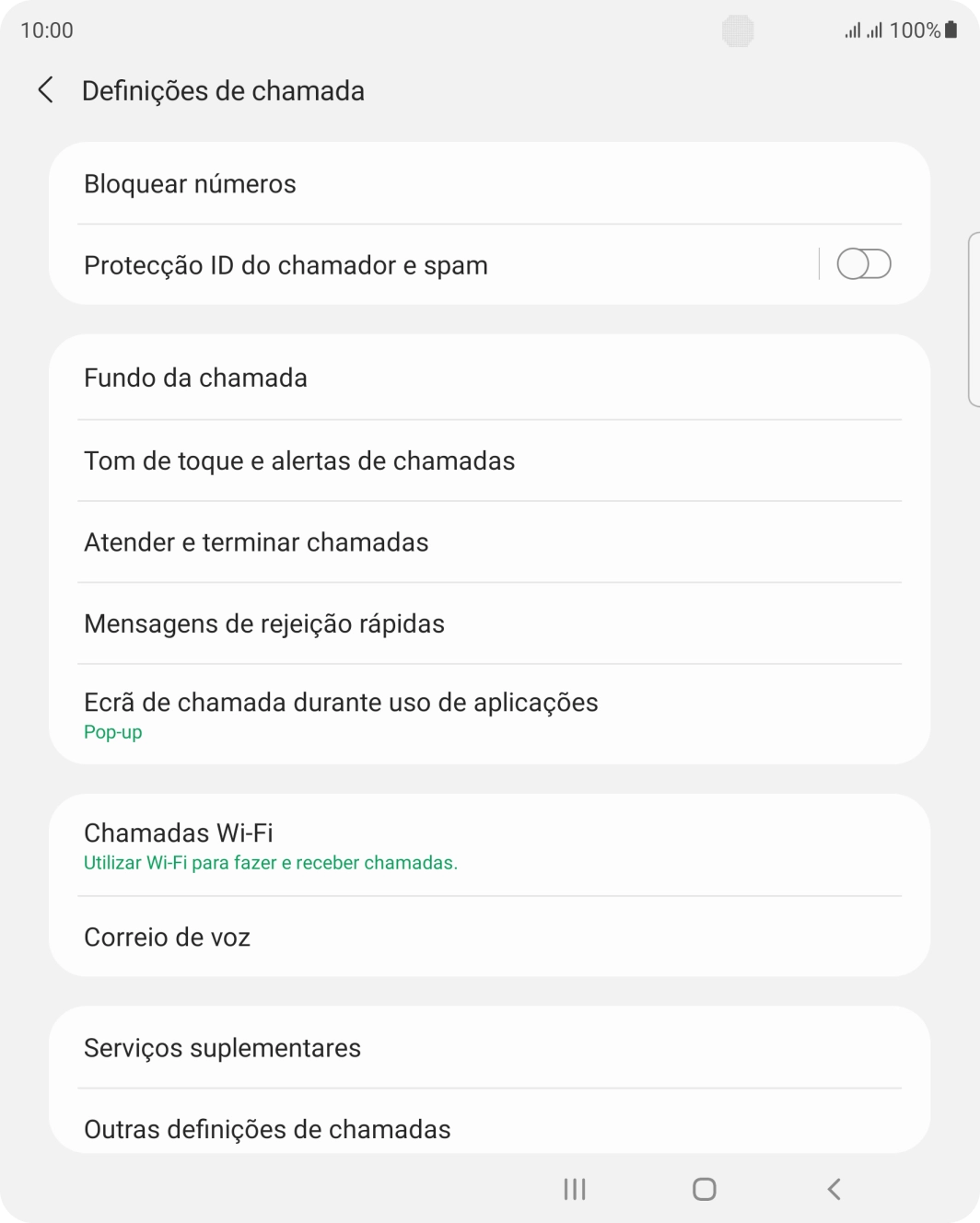 Prima Serviços suplementares.