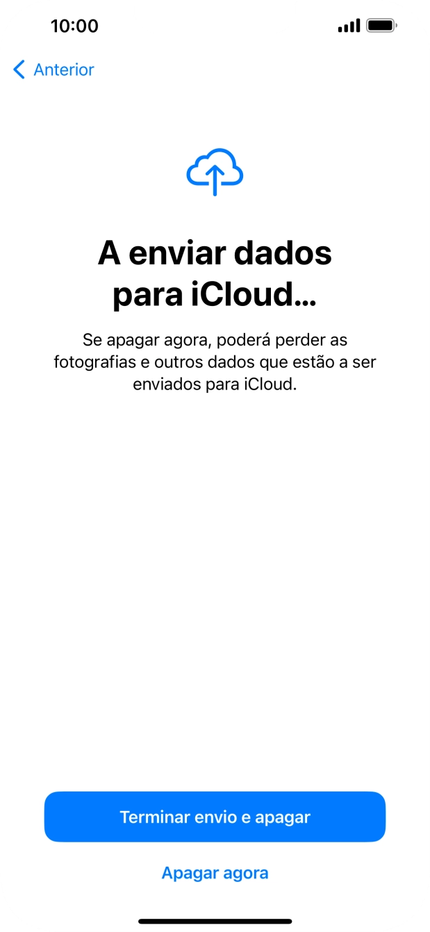 Prima Apagar agora.