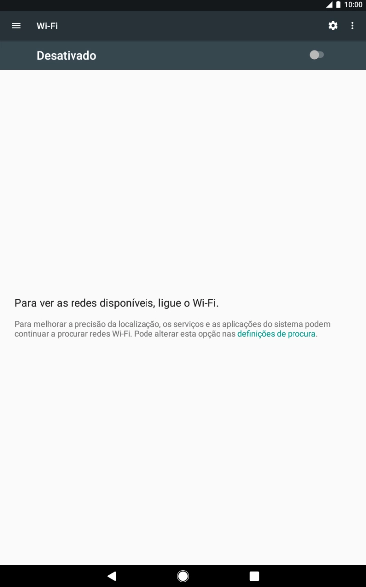 Prima o indicador para ativar a função.
