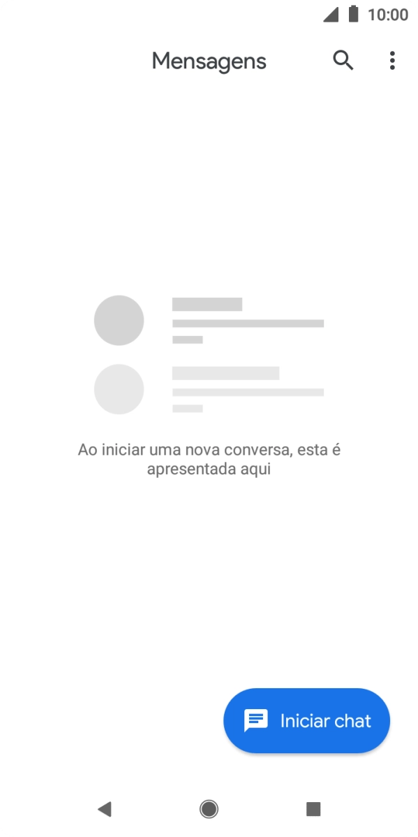 Prima o ícone de nova mensagem.