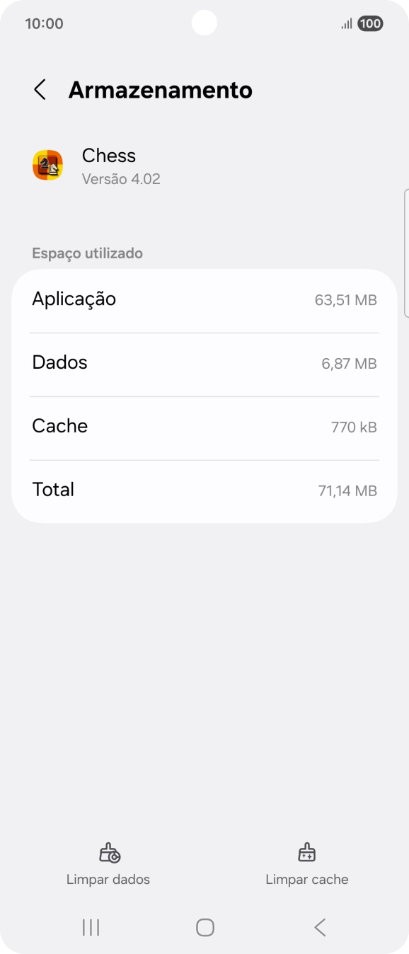 Prima Limpar cache.