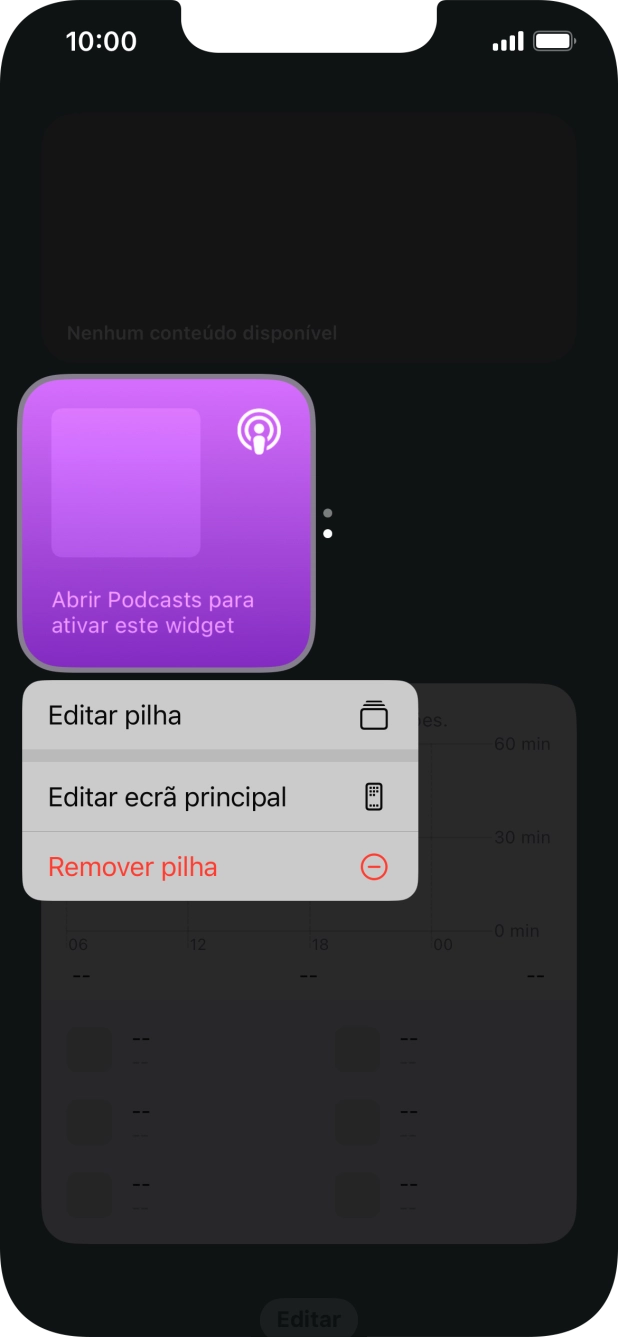 Prima Editar pilha.
