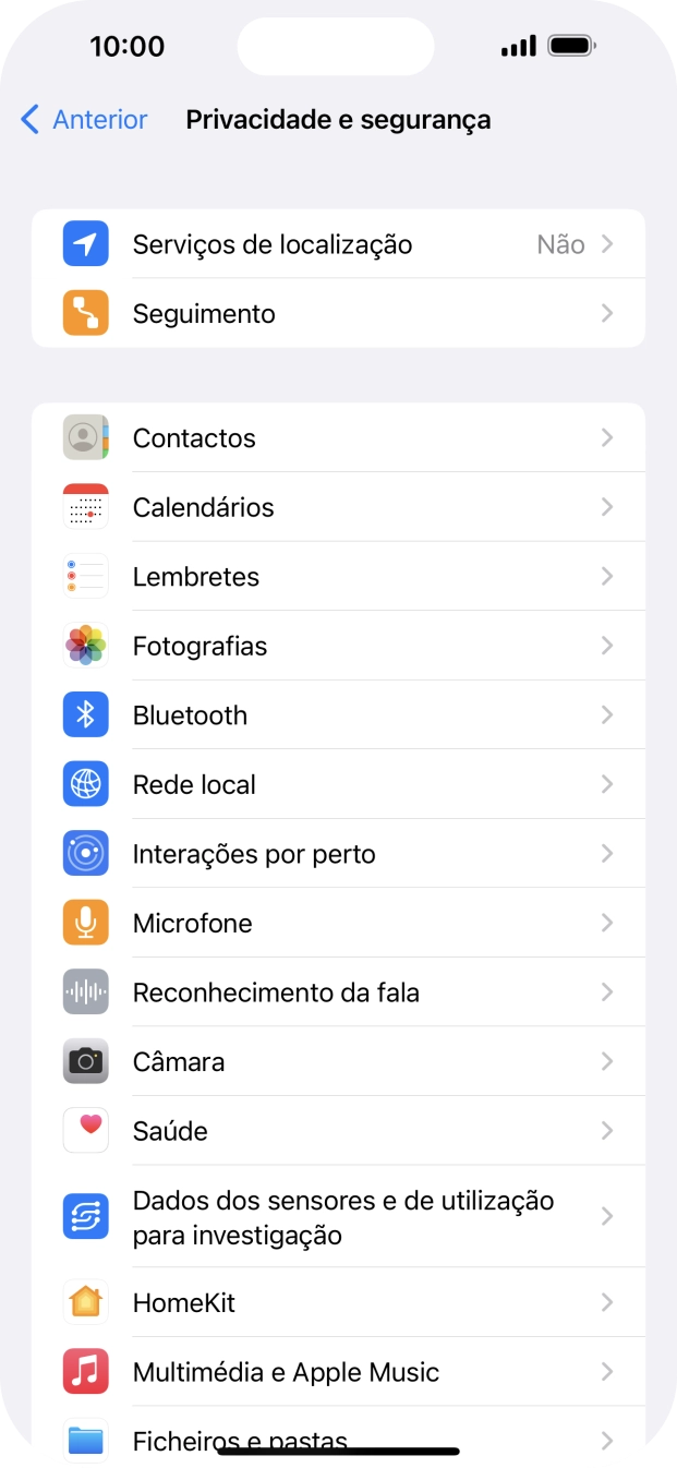 Prima Serviços de localização.