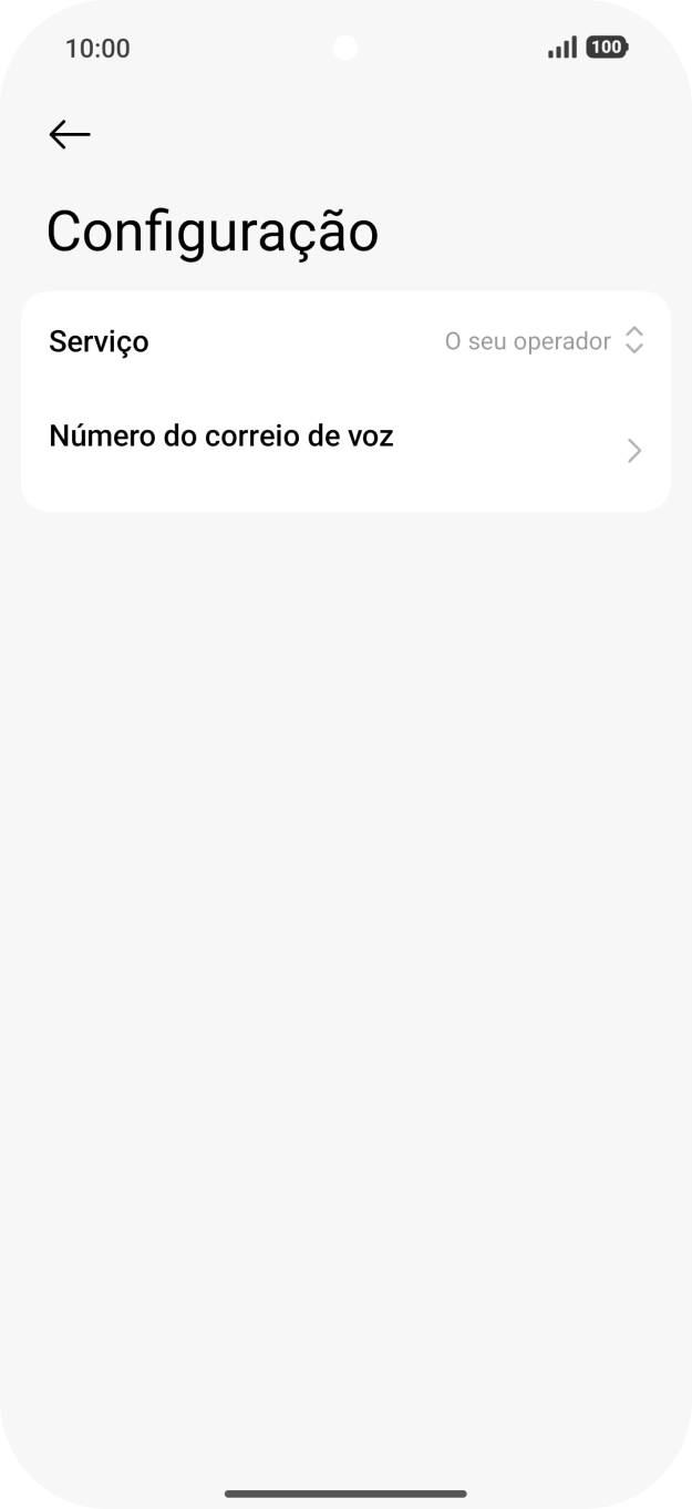 Prima Número do correio de voz.