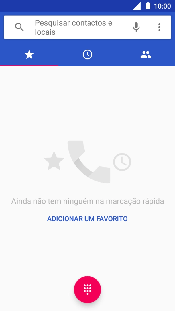 Prima o ícone de menu.