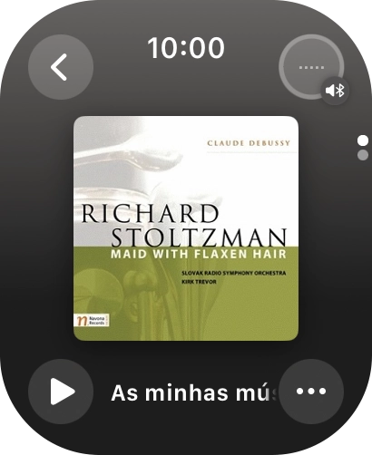 Prima o ícone de reproduzir para começar a reprodução.