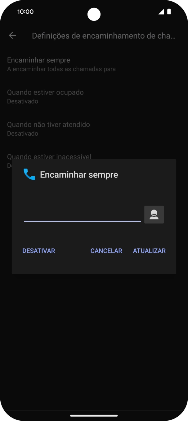 Prima DESATIVAR.