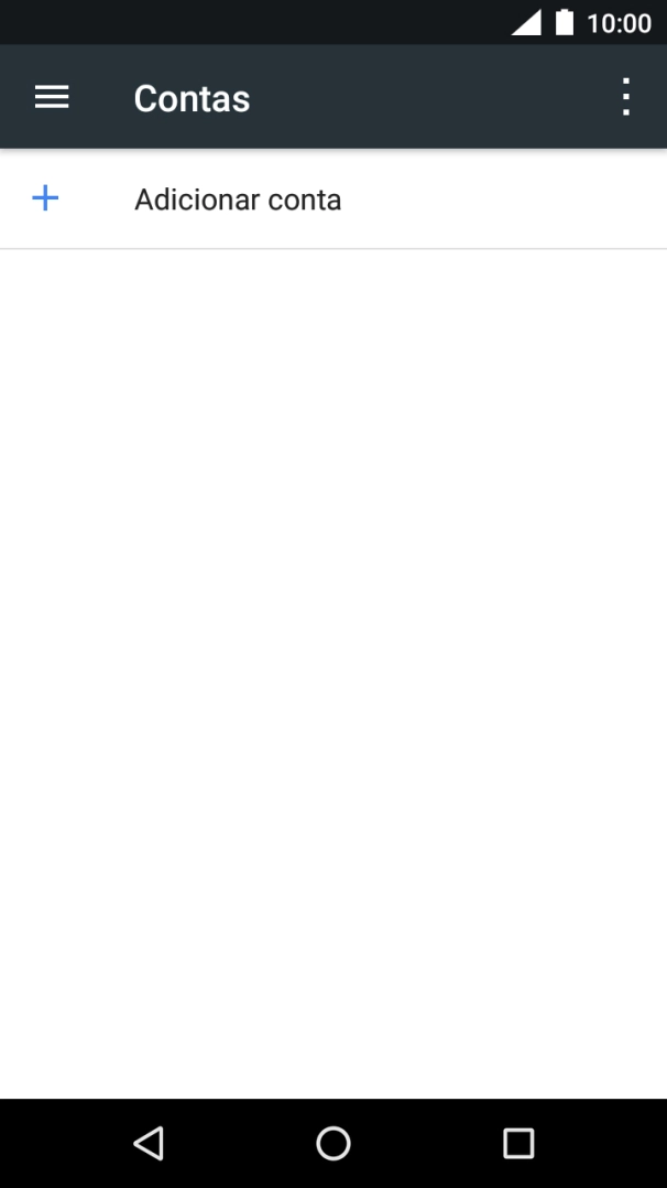 Prima Adicionar conta.