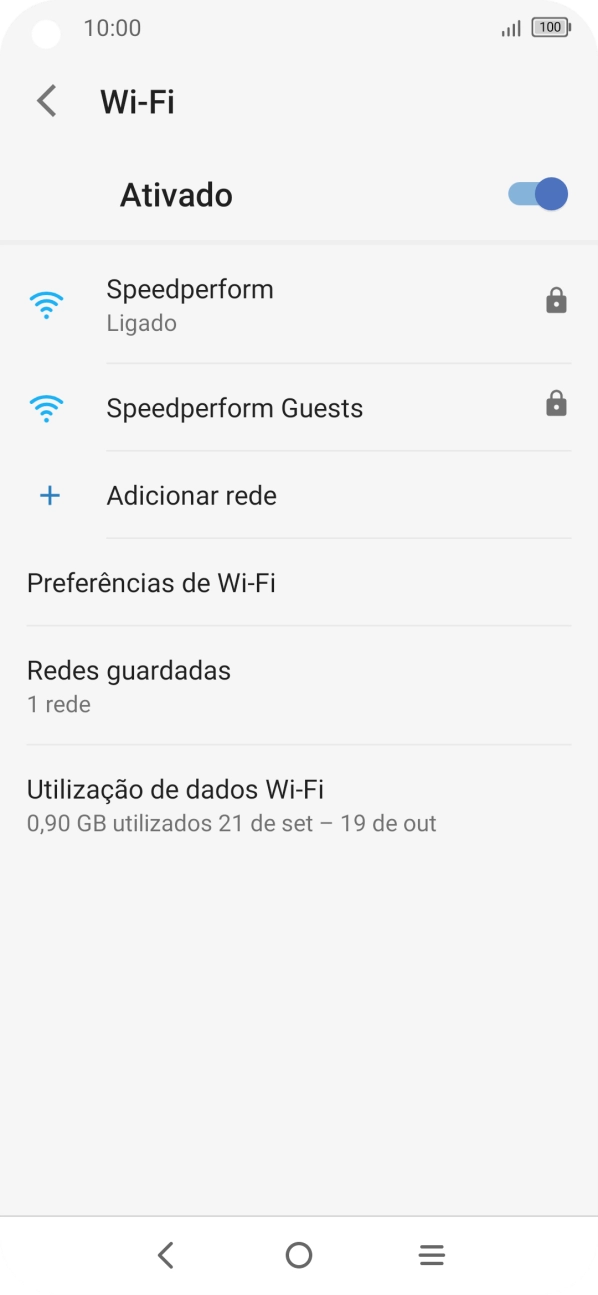 Prima a tecla de início para terminar e voltar ao ecrã inicial.