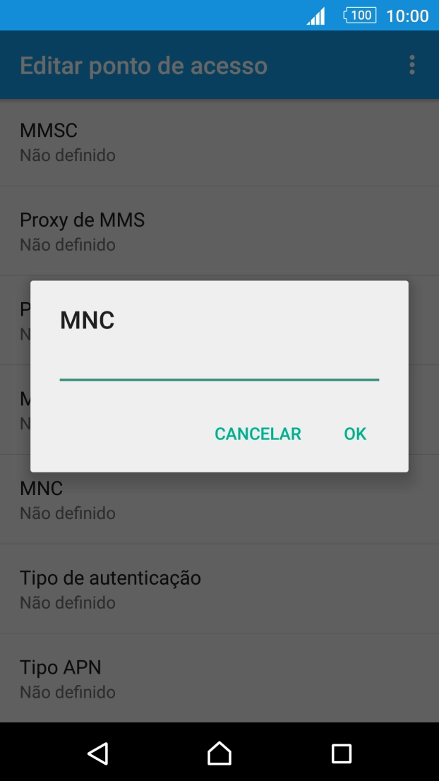 Introduza 01 e prima OK.