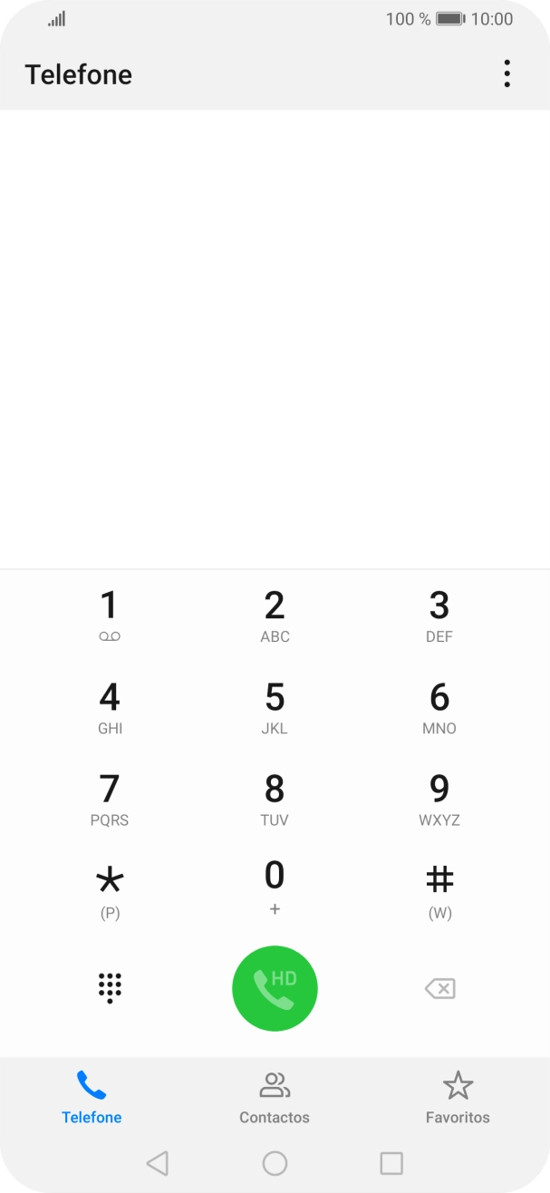 Prima o ícone de menu.