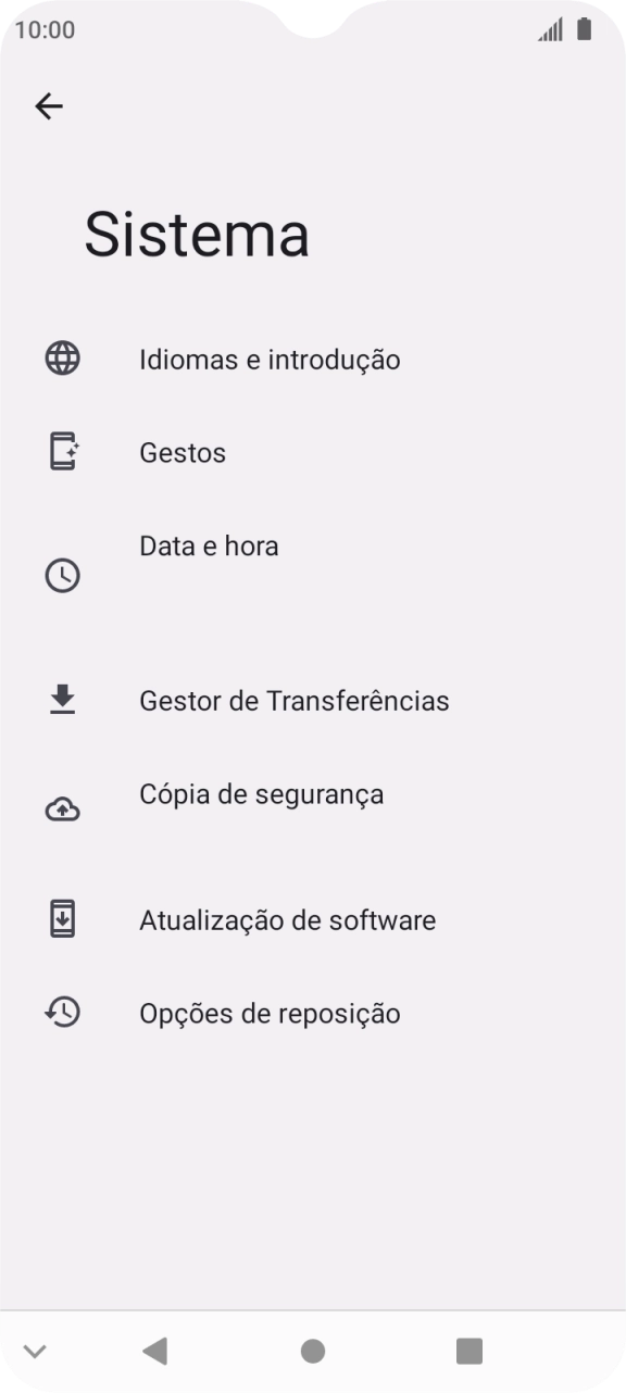 Prima Data e hora.