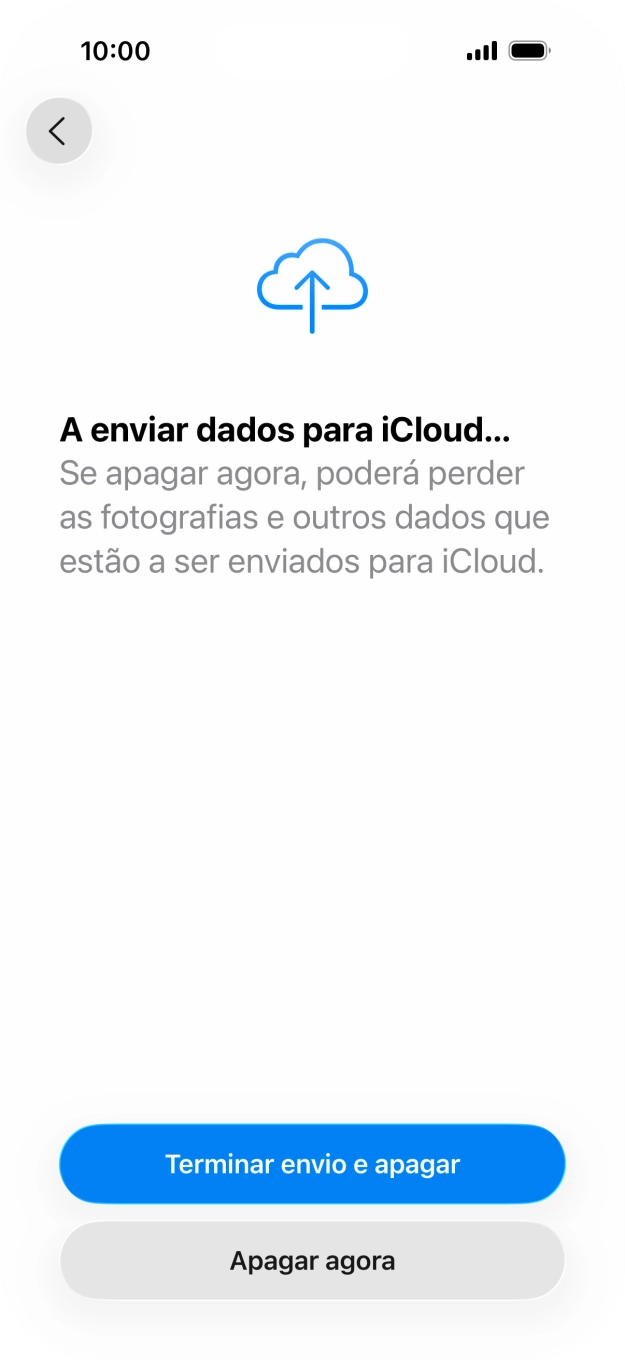 Prima Apagar agora.