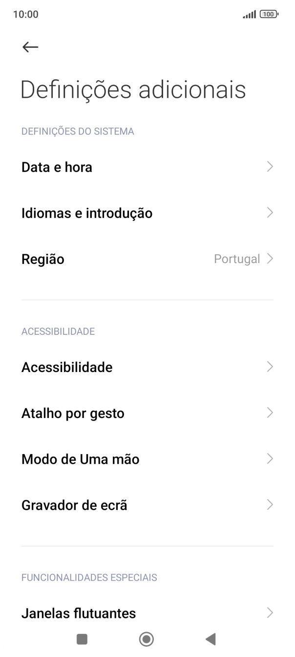Prima Data e hora.