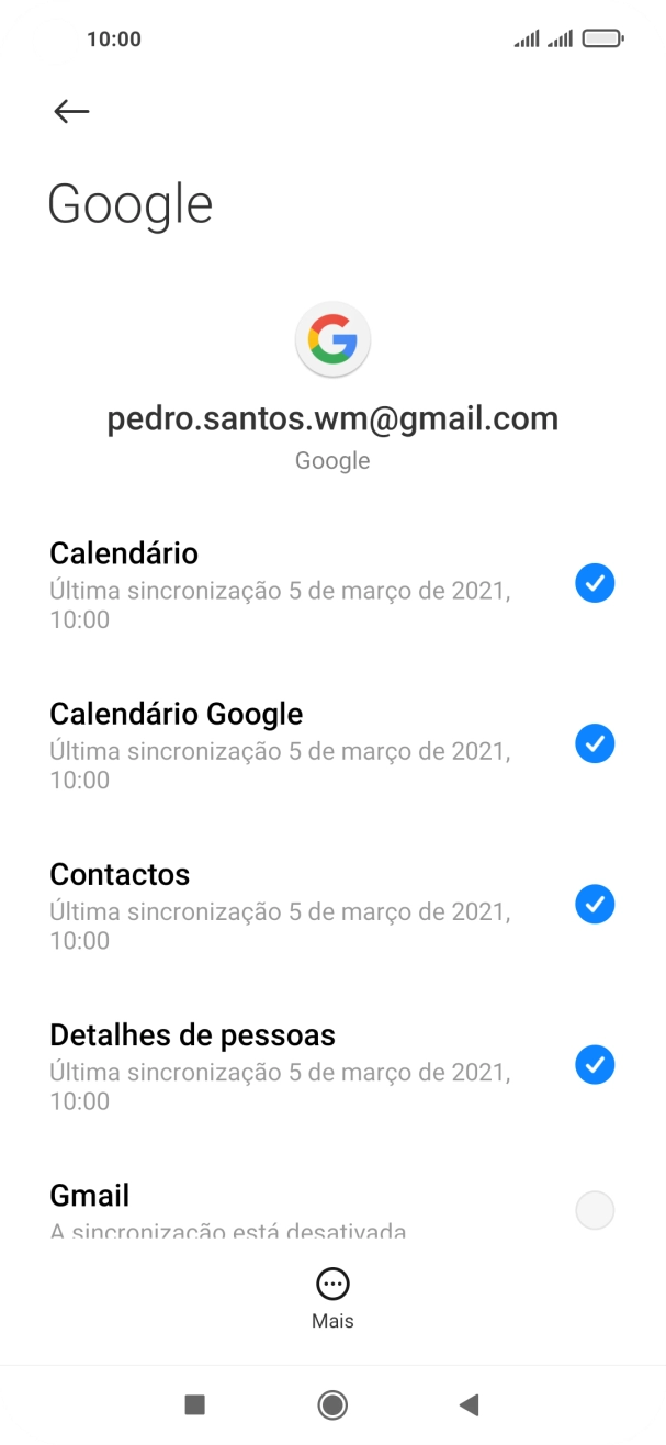 Prima a tecla de início para terminar e voltar ao ecrã inicial.