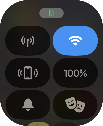 Prima o ícone de encontrar telefone para enviar um sinal para o seu telefone.
